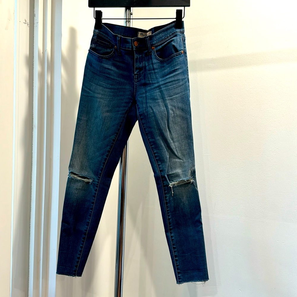 Madewell skinny skinny SZ 26 blue jeans.